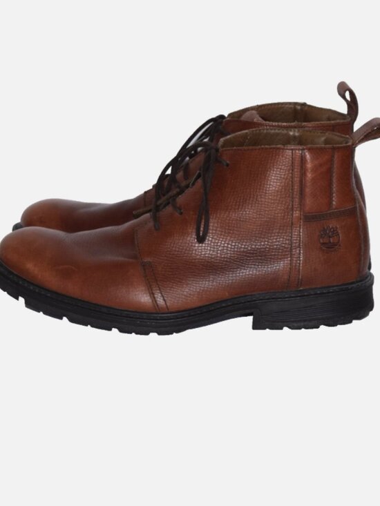 TIMBERLAND Brown Leather Waterproof Lace Up Ankle Boots Size 12W main image 7